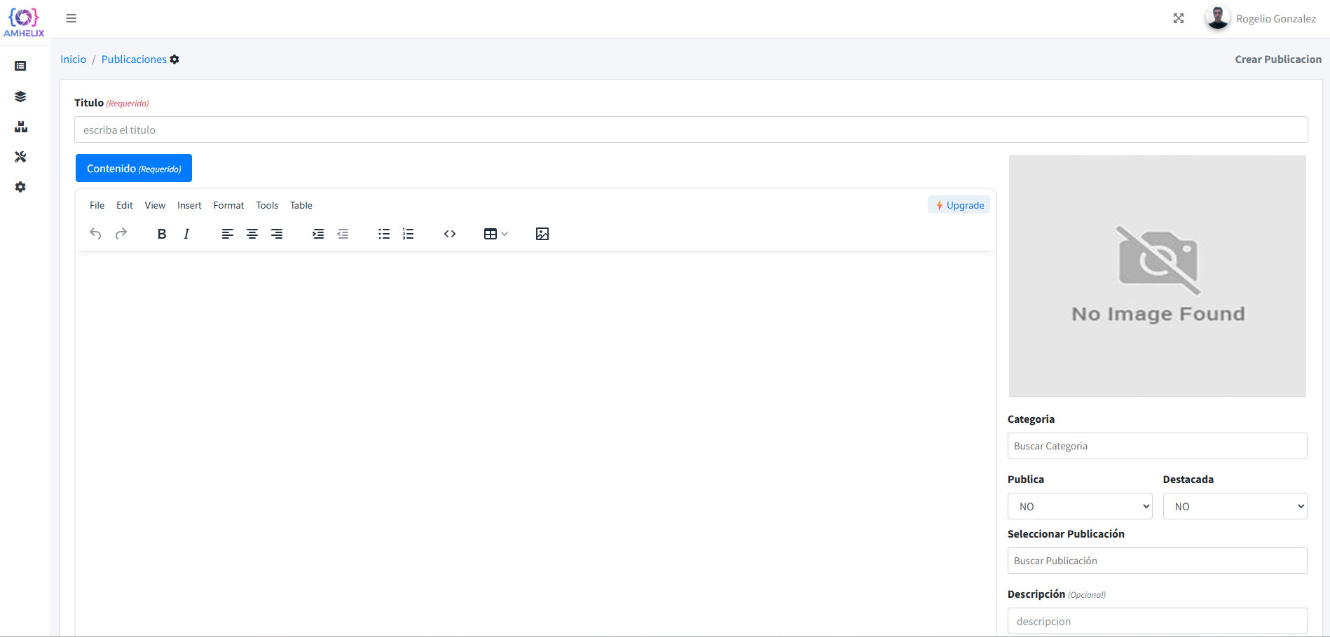 CRUD de publicaciones