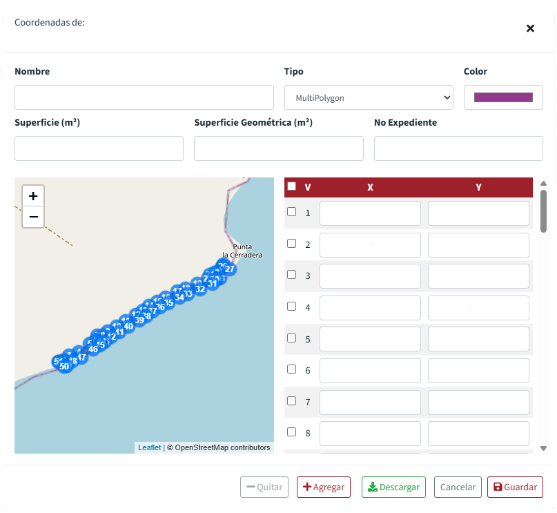 Gestión de registros